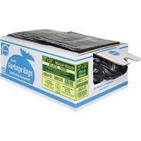Sacs &agrave; d&eacute;chets industriels s&eacute;rie 2600, R&eacute;gulier, 24" la x 22" lo, Noir Quali-T-Solutions