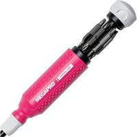 Original Pink 15-in-1 Multi-Bit Screwdriver, 8-37/50" L, Textured Handle Quali-T-Solutions