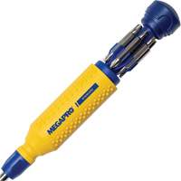 Original Stainless Steel 15-in-1 Multi-Bit Screwdriver, 8-37/50" L, Textured Handle Quali-T-Solutions