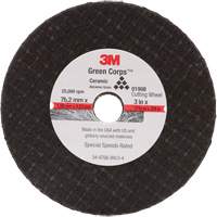 General-Purpose Cut-Off Wheel, 3" x 1/16", 3/8" Arbor, Type 27, Aluminum Oxide, 25000 RPM Quali-T-Solutions