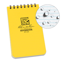 Pocket Top-Spiral Notebook, Soft Cover, Yellow, 100 Pages, 3" W x 5" L Quali-T-Solutions