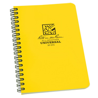 Side-Spiral Notebook, Soft Cover, Yellow, 64 Pages, 4-5/8" W x 7" L Quali-T-Solutions