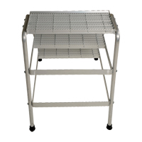 Aluminum Step Stand, 3 Steps, 34-9/16" x 22-13/16" x 30" High Quali-T-Solutions