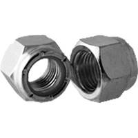 Bague arr&ecirc;toir en nylon mince de s&eacute;rie lourde NTU pour &eacute;crou de blocage, 3/4"-10 dia, Zingu&eacute; Quali-T-Solutions