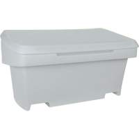 Contenant de rangement robuste pour l'ext&eacute;rieure pour sel et sable, 24" x 48" x 24", 10 pi³, Gris Quali-T-Solutions