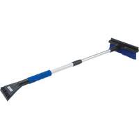 Brosse &agrave; neige t&eacute;lescopique, T&eacute;lescopique, lame Polypropyl&egrave;ne, 32-1/2" Longueur, Bleu Quali-T-Solutions