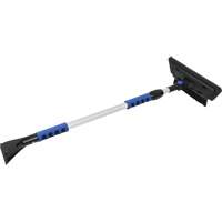 Brosse &agrave; neige, T&eacute;lescopique, lame Mousse de CAV/E, 48" Longueur, Noir/Bleu Quali-T-Solutions