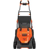 Lawn Mower with Comfort Grip Handle, Push Walk-Behind, Electric, 17" Cutting Width Quali-T-Solutions