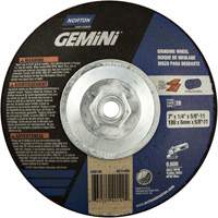 Gemini&reg; Saucer Wheel, 7" x 1/4", 5/8"-11 Arbor, Aluminum Oxide, Type 28 Quali-T-Solutions
