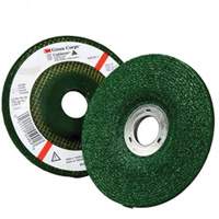 Green Corps Depressed Centre Wheel, 4-1/2" x 1/4", 7/8" Arbor, Aluminum Oxide, Type 27 Quali-T-Solutions