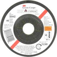 Green Corps Flexible Grinding Wheel, 4-1/2" x 1/8", 7/8" Arbor, Ceramic, Type 27 Quali-T-Solutions