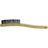 Brosse de nettoyage, Acier inoxydable, 3 x 19 rangs de fils, Longueur 13-11/16" Quali-T-Solutions