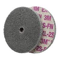 Meule unitaris&eacute;e EXL Scotch-Brite, 6" x 1/4", Arbre de 1/4", Grain de Fin, Oxyde d'aluminium/C&eacute;ramique/Zirconium Quali-T-Solutions