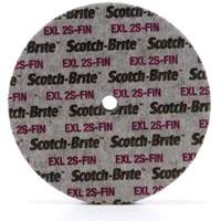 Meule unitaris&eacute;e EXL Scotch-Brite, 6" x 1/4", Arbre de 1/4", Grain de Fin, Carbure de silicium Quali-T-Solutions