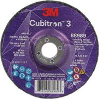 Cubitron 3 Depressed Centre Grinding Wheel, 4" x 1/4", 5/8" Arbor, Ceramic, Type T27 Quali-T-Solutions