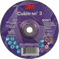 Meule a moyeu d&eacute;port&eacute; Cubitron 3, 4" x 1/4", Arbre 3/8", C&eacute;ramique, Type T27 Quali-T-Solutions