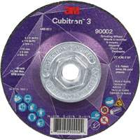 Cubitron 3 Depressed Centre Grinding Wheel, 4-1/2" x 1/4", 5/8"-11 Arbor, Ceramic, Type T27 Quali-T-Solutions