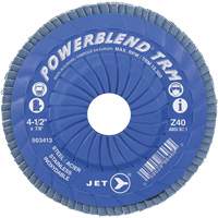 Disque &agrave; lamelles ajustables TRM Powerblend, 4-1/2" x 7/8", Type 29, Grain Z40, Zirconium Quali-T-Solutions