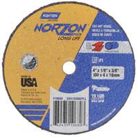 NorZon Plus SGZ CA Small Diameter Cut-Off Wheel, 4" x 1/8", 3/8" Arbor, Type 01/41, Ceramic Alumina, 19100 RPM Quali-T-Solutions
