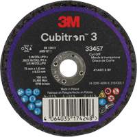 Cubitron 3 Cut-Off Wheel, 3" x 0.063", 3/8" Arbor, Ceramic Quali-T-Solutions