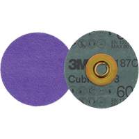 Disque en fibre Roloc Cubitron 3, 3" dia., Grain 60+, C&eacute;ramique Quali-T-Solutions