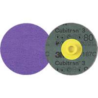 Disque en fibre Roloc Cubitron 3, 4" dia., Grain 80+, C&eacute;ramique Quali-T-Solutions