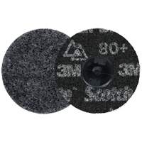 Meule robuste pour le conditionnement de pr&eacute;cision des surfaces Scotch-Brite Roloc, HD-DR, 3" dia., Grain 80+, C&eacute;ramique Quali-T-Solutions