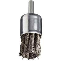 Stem Mounted Knotted Wire Brush, 1" Dia. x 1/4" Arbor Quali-T-Solutions