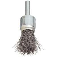 Stem Mounted Crimped Wire Brush, 3/4", 0.006" Fill, 1/4" Shank Quali-T-Solutions