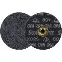 Meule &agrave; changement rapide Scotch-Brite &agrave; usage intensif pour le conditionnement de surface de pr&eacute;cision, HD- DN, 5" dia., Grain 80+, C&eacute;ramique Quali-T-Solutions