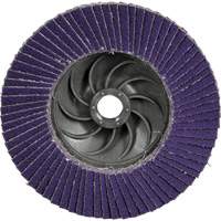 Cubitron 3 Conical  Flap Disc with Quick Change 1169F, 4-1/2" x 5/8"-11, Type T29, 80+ Grit, Ceramic Quali-T-Solutions
