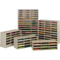 Data Organizers, Stationary, 9 Slots, Steel, 33-3/4" W x 11-5/8" D x 10-3/4" H Quali-T-Solutions