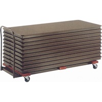 Chariots de table empilables plats, 97,5" la x 31,25" p x 36,25" h Quali-T-Solutions