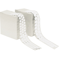 Attache en rondelle, Crochet, 3/4" dia., Adh&eacute;sif, Blanc Quali-T-Solutions