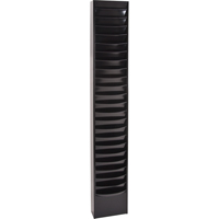 Literature Storage Racks, Stationary, 23 Slots, Steel, 9-3/4" W x 4-1/8" D x 65-1/2" H Quali-T-Solutions