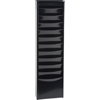 Literature Storage Racks, Stationary, 11 Slots, Steel, 9-3/4" W x 4-1/8" D x 36" H Quali-T-Solutions