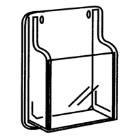 Literature Displays, Wall Mount, 9 Slots, Plastic, 30" W x 2" D x 36-7/8" H Quali-T-Solutions