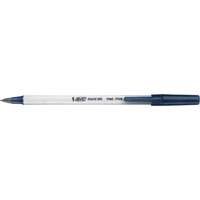 Bic&reg; Round Stic Ball Point Pen, Blue, 1 mm Quali-T-Solutions