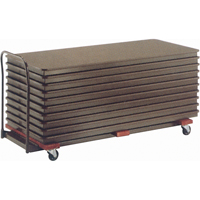 Chariots de table empilables plats, 74" la x 31,25" p x 36,25" h Quali-T-Solutions