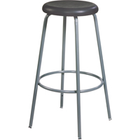 Tabouret de s&eacute;rie 500, Stationnaire, Ajustable, 20" - 28", Polyur&eacute;thane Si&egrave;ge, Noir Quali-T-Solutions