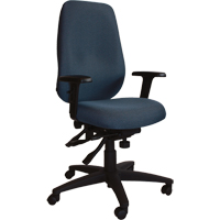 Cierra Petite Series Ergonomic Chairs, Fabric, Blue, 300 lbs. Capacity Quali-T-Solutions