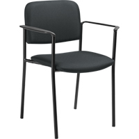 Stacking Chairs, Fabric, 32" High, 300 lbs. Capacity, Charcoal Quali-T-Solutions
