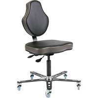 Chaise ergonomique &agrave; inclinaison r&eacute;glable Vega, Mobile, Ajustable Hauteur Quali-T-Solutions