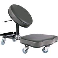 Flex Ergonomic Chair, Vinyl, Black/Grey Quali-T-Solutions