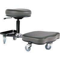 Flex Ergonomic Chair, Vinyl, Black/Grey Quali-T-Solutions