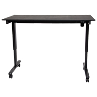Bureau ajustable pour travail debout, , 45-1/4" h x 29-1/2" p, Noir Quali-T-Solutions