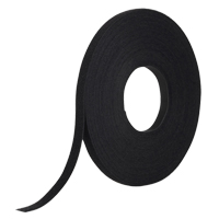 Ruban d'attaches One-Wrap, Boucle et crochet, 25 vg x 1/2", Auto-aggripant, Noir Quali-T-Solutions