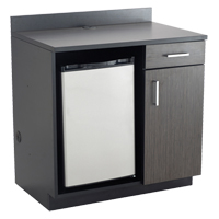 Armoire modulaire, M&eacute;lamine, 39" h x 36" la x 25" P, Nuit d'Asie/noir Quali-T-Solutions