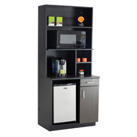 Armoire modulaire, M&eacute;lamine, 39" h x 36" la x 25" P, Nuit d'Asie/noir Quali-T-Solutions