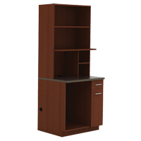 Modular Cabinet, Melamine, 39" H x 36" W x 25" D, Mahogany Quali-T-Solutions